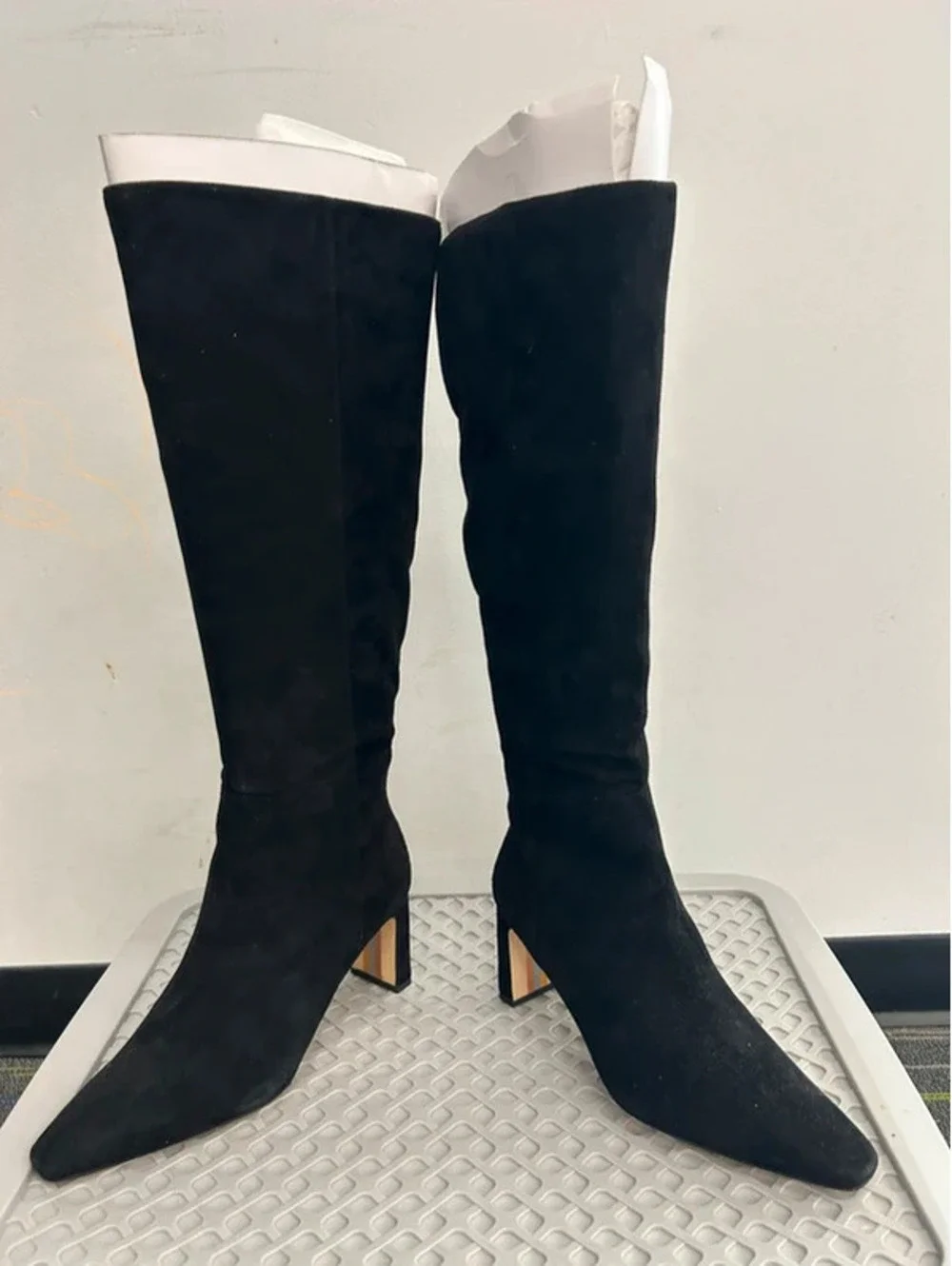 Sam Edelman Sylvia Knee High Boot Blk Suede 7W